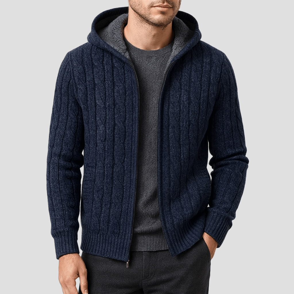 Gabriele | Morbido Maglione con Cappuccio in Lana